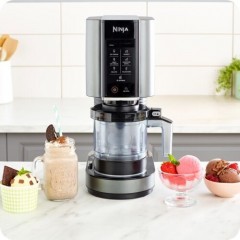 Ninja NC302EU CREAMi Ice Cream & Frozen Dessert Maker Παγωτομηχανή 2x473ml Black / Silver